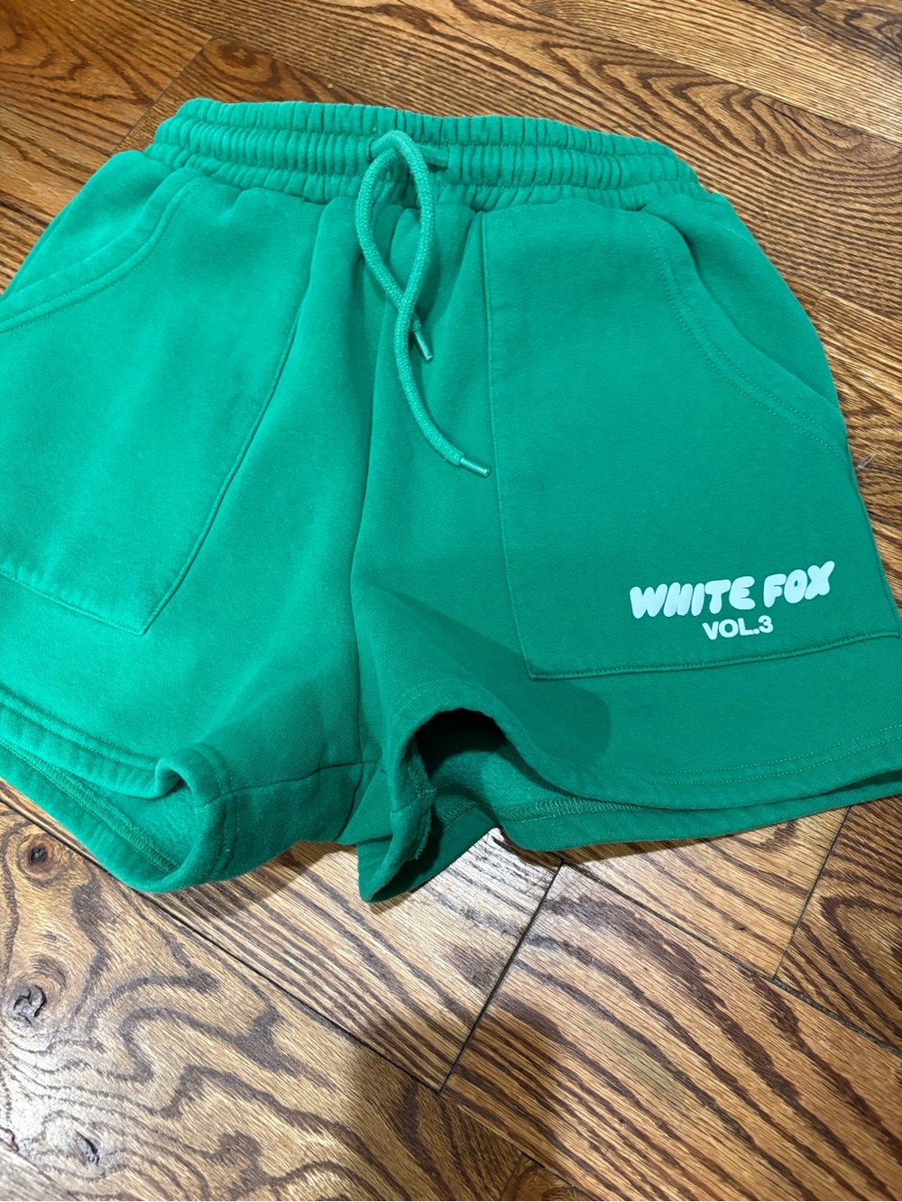 White Fox Boutique Green Vol.3 Drawstring Athletic Shorts
